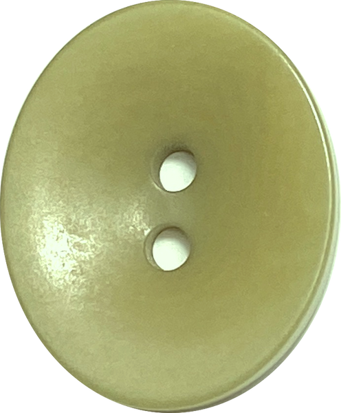Re-Stocked, Green Oval 11/16" 2-Hole Button, Corozo / Tagua / Vegetable Ivory #SK-556