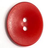 SALE, Red Oval 11/16" 2-Hole Button, Corozo / Tagua / Vegetable Ivory #SK-560