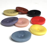 SALE, Red Oval 11/16" 2-Hole Button, Corozo / Tagua / Vegetable Ivory #SK-560