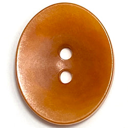 Pumpkin Oval 11/16" 2-Hole Button, Corozo / Tagua / Vegetable Ivory #SK-557