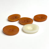 Ivory Oval 11/16" 2-Hole Button, Corozo / Tagua  #SK-562/Ivory