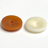 Ivory Oval 11/16" 2-Hole Button, Corozo / Tagua  #SK-562/Ivory