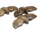 Three Stone Hawk Pendants, Polished Ocean Jasper in Earth Tones, 2"  #LP-16-C