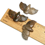 Three Stone Hawk Pendants, Polished Ocean Jasper in Earth Tones, 2"  #LP-16-C