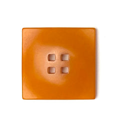Dark Orange Square 9/16" Corozo Button, Five Squares Tagua Nut "Vegetable Ivory", 15mm   #SK-516