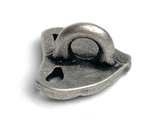 Bulk Deal, 60 Buttons, Tiny Angel Fish 3/8" Silver, Shank Back, Metal Angelfish 10mm #FJ-21-60