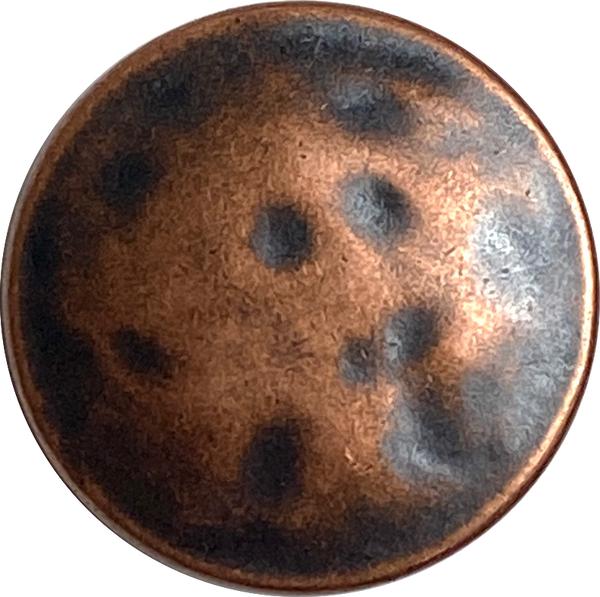 Re-Stocked, 5/8" Copper/Black Mottled 'Antique' Shank Back, Pack of TWO Buttons,  #SWC-35-2