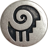 Bighorn Silver Button, 13/16" / 20mm, Shank Back Metal  #FJ-14