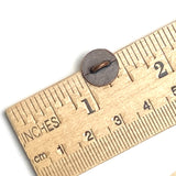 Re-Stocked, Tiny Moon + Shooting Star, Copper / Black  1/2" Shank Button #SWC-58