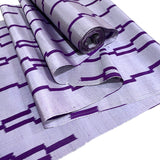 SALE Purple Ikat Zigzags Rustic Vintage Kimono Silk from Japan By the Yard  #755