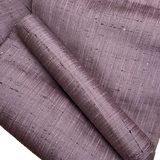 Running Low, Amethyst 'Shooting Stars',Textural Slubby Dusty Purple Vintage Kimono Silk from Japan By the Yard   #129