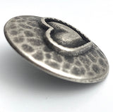 SALE, Heartfelt 7/8" Silver Shank Back Metal Button 23mm #FJ-23