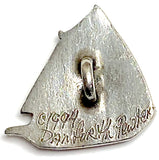 Running Low, Danforth Pewter Sailboat Button,  # FJ-123