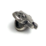 Penguin Button, 1/2" Silver Shank Back Metal, Tiny 12mm #FJ-26