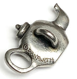 Danforth Pewter Tea Pot with Rose Button, USA Teapot  # FJ-129