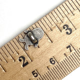 Penguin Button, 1/2" Silver Shank Back Metal, Tiny 12mm #FJ-26