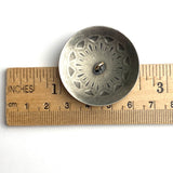 Colorado Blanket Flower 1.5" Silver Shank-Back Southwest Concho Style Button #SW-267-HB-AMA