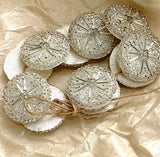 Set of 12, Vintage Crystal Beaded 1" Buttons from Japan, Super Sparkly, #VB-22
