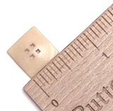 Re-Stocked, Ivory Square Corozo/Tagua "Five Squares Flat Pillow",  9/16" Smaller Size, # SK-520