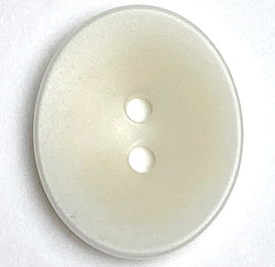 Off-White Oval 11/16" 2-Hole Button, Corozo / Tagua  #SK-562/Off-White