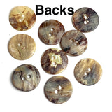 Re-Stocked Moonrise Mother of Pearl Shell, 3/4" Iridescent 2-Hole Button 19mm PACK OF 12 #KB-961-12