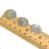 Re-Stocked Moonrise Mother of Pearl Shell, 3/4" Iridescent 2-Hole Button 19mm PACK OF 12 #KB-961-12