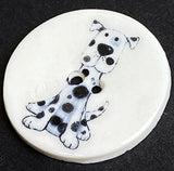 Spot, Blue Dog Porcelain Hand Made Porcelain Button  1-1/8" from Kate Holliday, London
