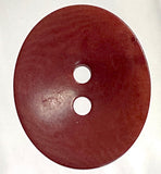 Brown Red Burgundy Oval 11/16" 2-Hole Button, Corozo / Tagua  #SK-555