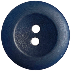 Dark Navy Blue 1" Corozo Raised Rim 2-Hole Button 26mm  #468