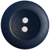 Re-Stocked, Dark Navy Blue 1" Corozo Raised Rim 2-Hole Button 26mm  #SK-468