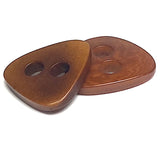 Brown Rounded Big-Eye Triangle Button Natural Corozo/Tagua 7/8"  # SK-432