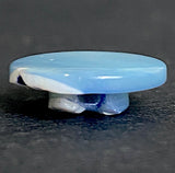 Vintage Pearl Shell Pastel Blue Glow, 9/16" Self Shank 14mm Iridescent Pack of 12 Buttons $7.00  #VB-26