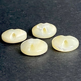 Vintage Pearl Pastel Ivory-White Glow, 1/2" Real Shell 13mm, Self-Shank Pack of 12  #VB-27