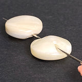 Vintage Pearl Pastel Ivory-White Glow, 1/2" Real Shell 13mm, Self-Shank Pack of 12  #VB-27