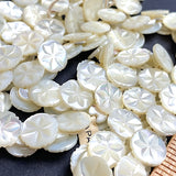 Vintage STRAND of 144 White Pearl Star Buttons MOP From Japan, 7/16"  #VB-28