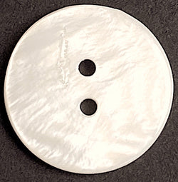 Off-White Ivory River Shell 11/16" Iridescent 2-hole, 18mm, Per Button, #SK-1795