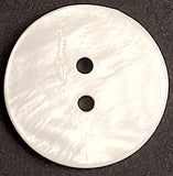 Off-White Ivory River Shell 11/16" Iridescent 2-hole, 18mm, Per Button, #SK-1795