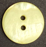 Pastel Yellow River Shell 11/16" Iridescent 2-hole, 18mm, Per Button, #SK-1796