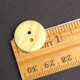 Pastel Yellow River Shell 11/16" Iridescent 2-hole, 18mm, Per Button, #SK-1796