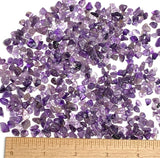 CLEARANCE AMETHYST Polished Tumbled Chip Beads, Small Holes, Over 1,000, 7.7 ounces LOTS of THEM  #CL-15