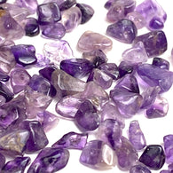 CLEARANCE AMETHYST Polished Tumbled Chip Beads, Small Holes, Over 1,000, 7.7 ounces LOTS of THEM  #CL-15