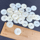 CAREFUL, STYLE CHANGE or THEIR ERROR ??  Bulk Deal, 72 Vintage Shell Buttons 3/4" Six Carved V's 19mm, Natural Off-White,  #VB-30