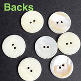 CAREFUL, STYLE CHANGE or THEIR ERROR ??  Bulk Deal, 72 Vintage Shell Buttons 3/4" Six Carved V's 19mm, Natural Off-White,  #VB-30