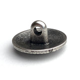 Strolling Moose Button, 5/8" Silver Metal Shank Back 16mm #FJ-28