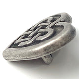 Sale, Celtic Heart Button, 5/8" Silver Metal Shank Back 16mm #FJ-29