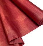 Crimson Mist, Handwoven Textured Vintage Kimono Silk from Japan By the Yard   #280