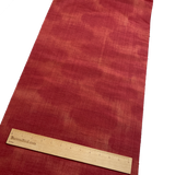 Crimson Mist, Handwoven Textured Vintage Kimono Silk from Japan By the Yard   #280