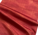 Crimson Mist, Handwoven Textured Vintage Kimono Silk from Japan By the Yard   #280