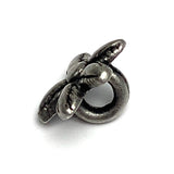 40¢ EACH, Tiny Starfish Button, 3/8" / 11mm  Silver Metal Shank Back, #FJ-37