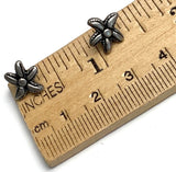 40¢ EACH, Tiny Starfish Button, 3/8" / 11mm  Silver Metal Shank Back, #FJ-37